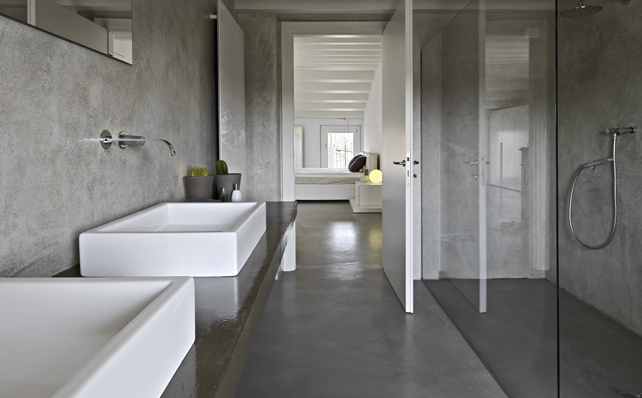 betonvloer badkamer