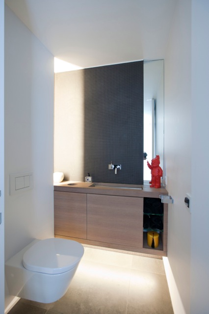 Compacte badkamer met mozaiek tegels
